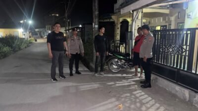 Cegah Kejahatan Jalanan, Kanit Reskrim Bersama Anggota Intensifkan Patroli Malam