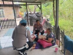 Polsek Lima Puluh Peduli, Korban Kebakaran di Air Hitam Terima Bantuan Sembako