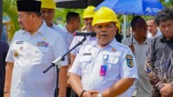 Bupati Letakkan Batu Pertama Pembangunan Videotron di Sei Bejangkar,