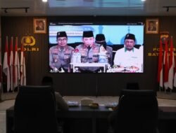Kapolres Batubara Ikuti Pembinaan Rohani Bersama Kapolri dan Gus Baha Secara Virtual