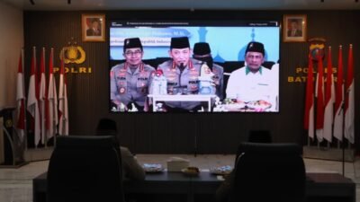 Kapolres Batubara Ikuti Pembinaan Rohani Bersama Kapolri dan Gus Baha Secara Virtual