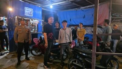 Patroli Subuh, Polsek Medang Deras Cegah Kejahatan Remaja