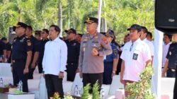 Sinergi Jaga Perairan, Kapolres Batu Bara Hadiri Apel Gabungan Batu Bara–Sergai
