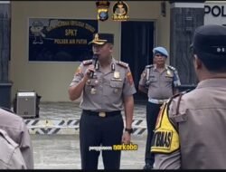 Kapolres, Tekankan Perang Terhadap Narkoba Saat Kunjungan Kerja ke Polsek Air Putih