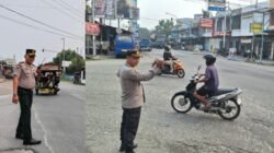 Polres Batu Bara Gelar Strong Point Pagi, Amankan Aktivitas Masyarakat dan Pelajar