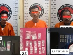 Dua Hari, Tiga Kasus Narkoba Terungkap! Satresnarkoba Polres Batu Bara Amankan Tiga Pria