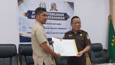 Perkuat Kepastian Hukum, PT PBB dan Kejari Batu Bara Teken MoU