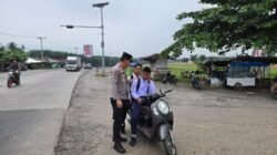 Strong Point Pagi Polres Batu Bara, Polisi Hadir Jaga Keamanan dan Kelancaran Lalu Lintas