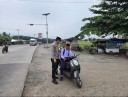 Strong Point Pagi Polres Batu Bara, Polisi Hadir Jaga Keamanan dan Kelancaran Lalu Lintas