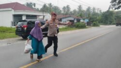 Hadir di Tengah Aktivitas Pagi Masyarakat, Polres Batu Bara Intensifkan Strong Point demi Keselamatan Pengguna Jalan