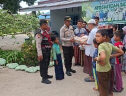 Hadir Membawa Kepedulian, Polsek Medang Deras Berbagi Kasih dan Kebahagiaan Bersama Anak Yatim