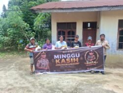 Minggu Kasih, Satresnarkoba Polres Batu Bara Bagikan Sembako dan Edukasi Warga tentang Bahaya Narkoba