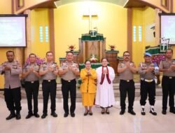 Gelar Minggu Kasih di Gereja HKBP Lima Puluh, Kapolres Jalin Pererat Silaturahmi dengan Jemaat